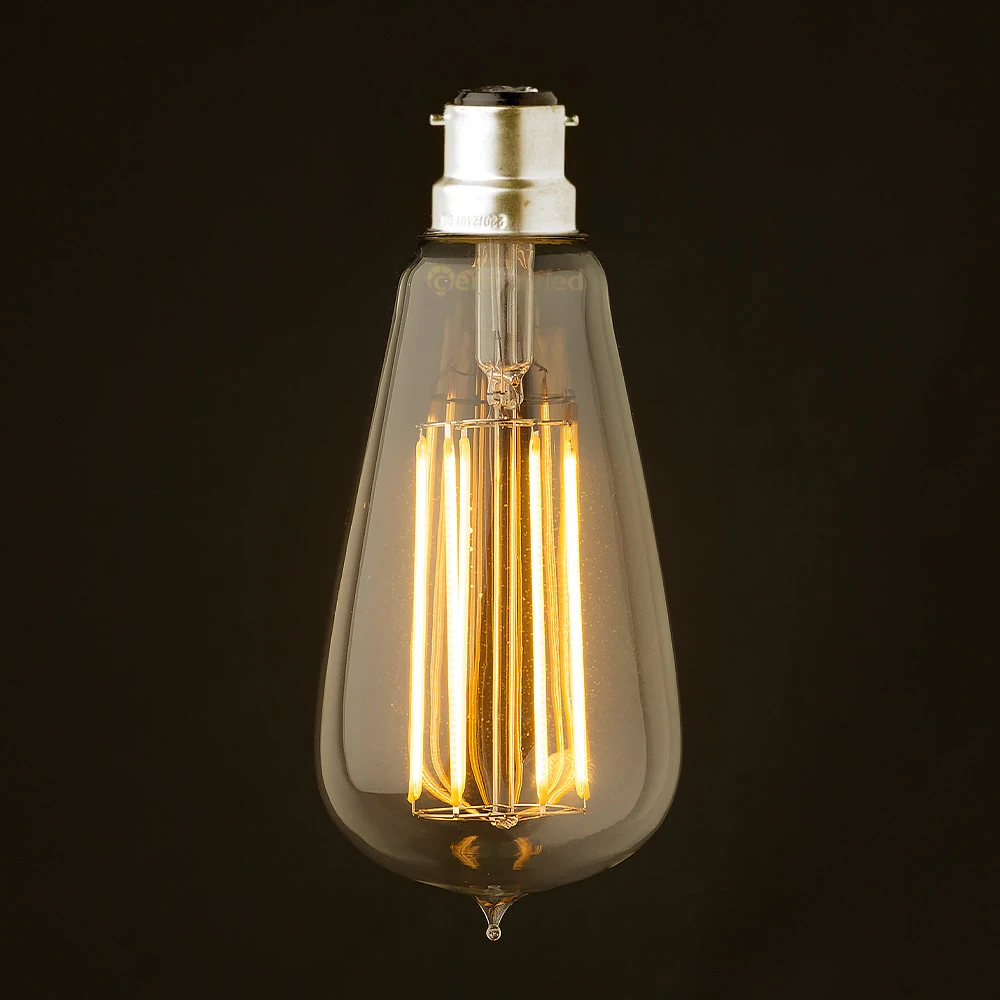 

6W,B22 Bayonet Base,ST64 LED Long Filament Bulb,220-240V,Decorative Lamps,Dimmable