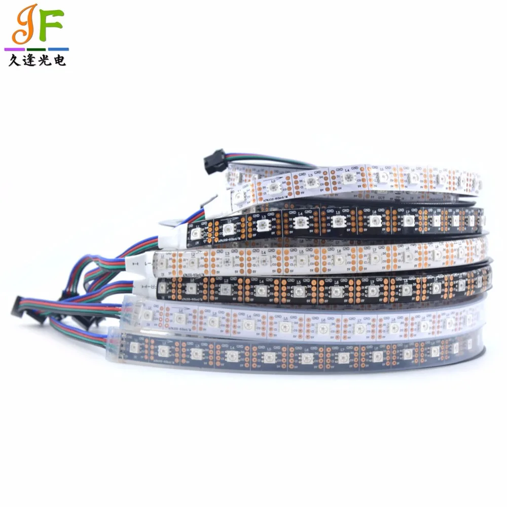 Светодиодная лента 5 м APA102 C SK9822 24 30 36 60 72 144 СВЕТОДИОДА/м 5050 RGB полноцветная 2