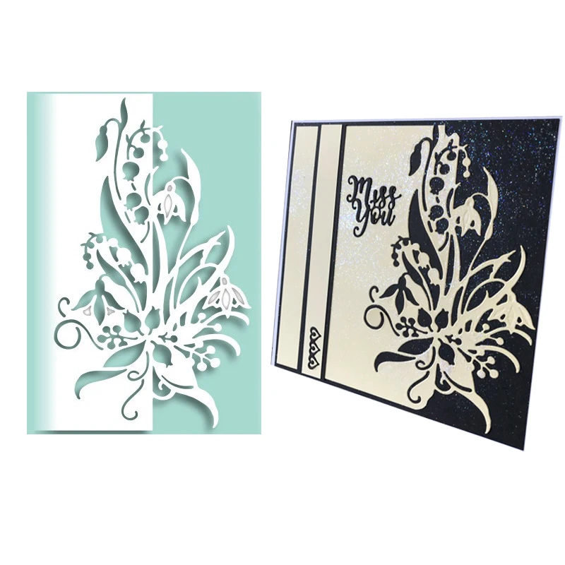 

Lace Floral Edge Frame Metal Cutting Dies For DIY Scrapbooking Embossing Papers Cards Making Decorative Crafts Die Cuts New 2018