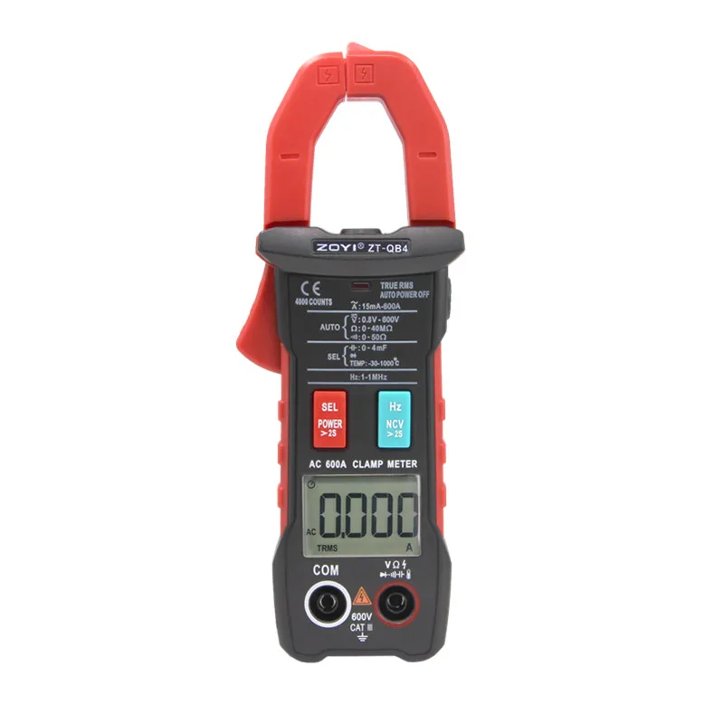 ZOYI ZT QB1 600A Новый мультиметр с зажимным измерителем Inrush текущий истинный RMS Авто