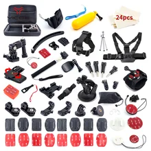 Accessories Kit Case Tripod 360 Rotation Wrist Strap Kite Mount Helmet for Gopro Go Pro Session SJCAM SJ4000 xiaomi yi 4k Camera