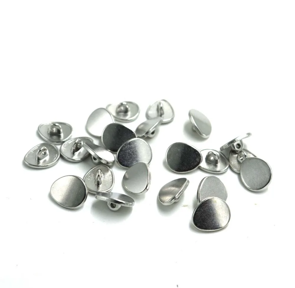 10*12 мм новые скрапбукинги Botones хвостовик металлические кнопки серебряные овальные металлические кнопки 30 шт