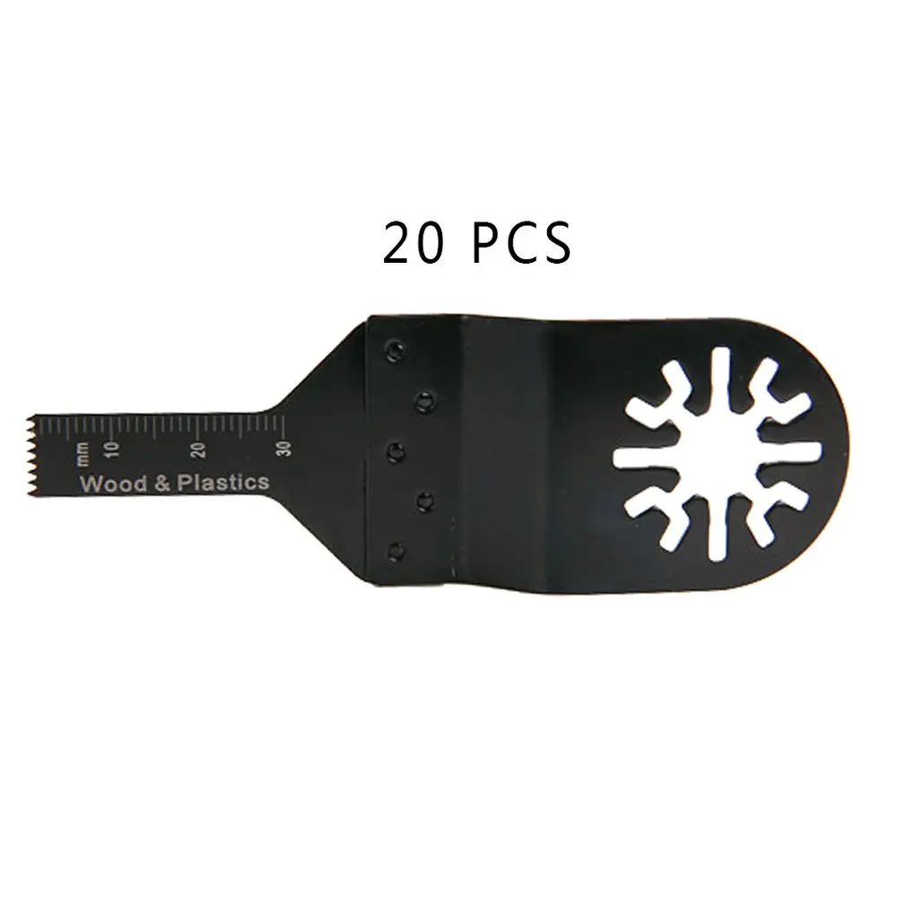 

20PCS/Bag Multifunction Tool Accessory Saw Blades Wood Mix Oscillating Multitool Save Power DIY Hand Tool Black