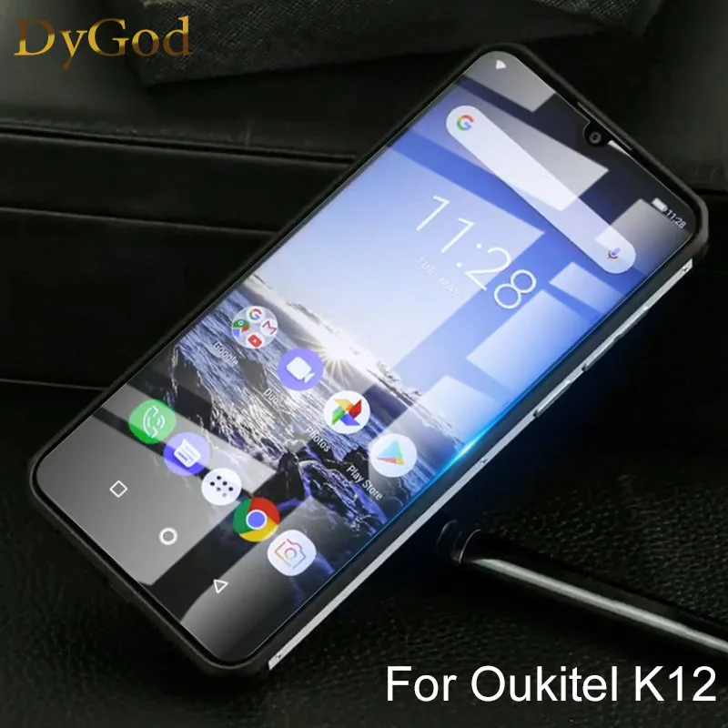 

DyGod For Oukitel K12 Tempered Glass 6.3 inch Front Glass Screen Protector Film For Oukitel K12 Phone Replacement
