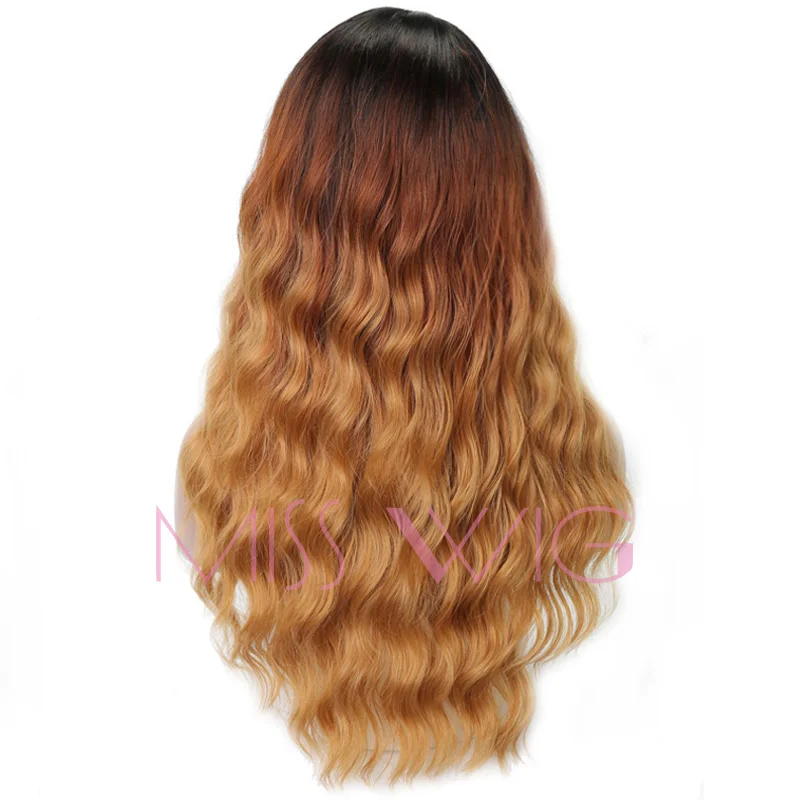 Женские Длинные Синтетические волосы MISS WIG черные коричневые блонд естественные