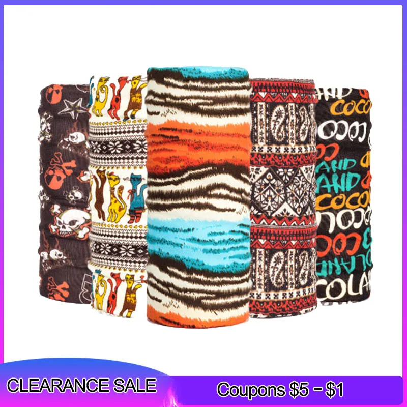 

Headband Men Sport Scarf Cycling Mask Sport Headband Buffe Outdoors Headscarf Sand Cover bandanas Multi-color 24*46CM Breathable