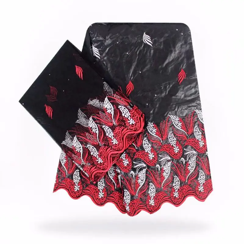 Желтый красный Getzner парчи Базен Riche африканские кружевной ткани модные с 2 ярдов