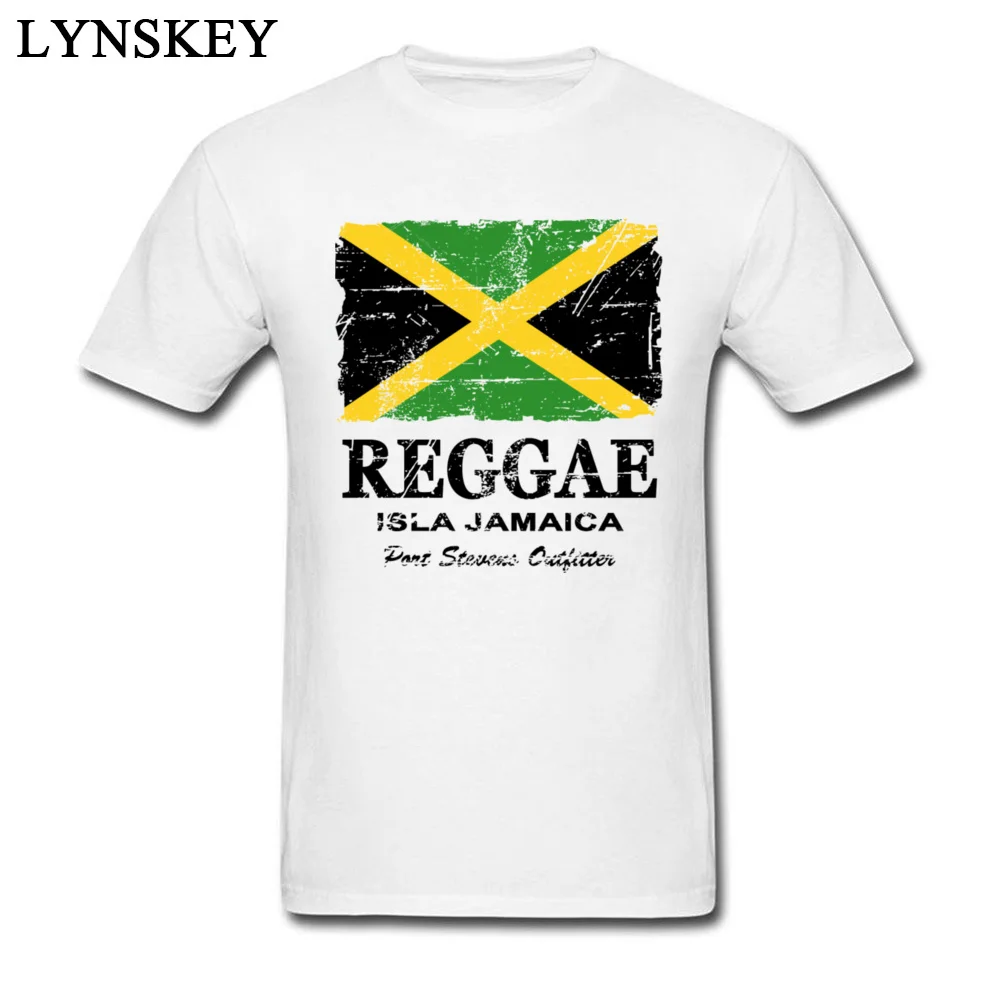 T-Shirt Normal Short Sleeve Funny Crew Neck 100% Cotton Tops T Shirt Group Summer Fall Reggae Jamaica Flag Tee Shirt for Boys Reggae Jamaica Flag white