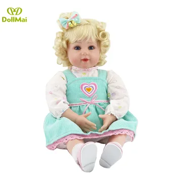 

22"52cm Silicone reborn baby girl dolls adorable bebe doll reborn babies toddler dolls toys for child gift bebe alive rebon