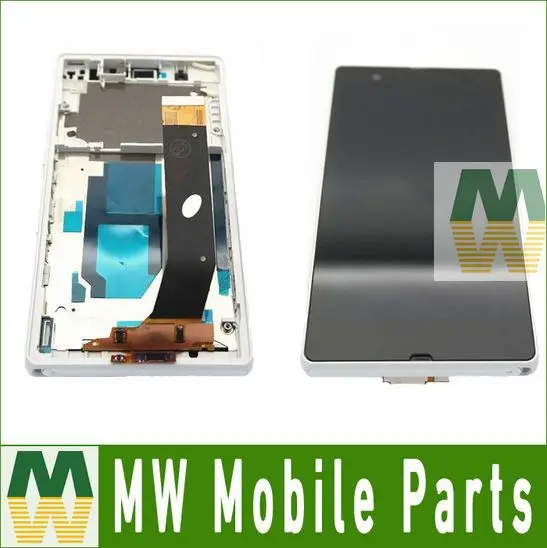 

10PCS /Lot Free Shipping For Sony Xperia Z L36h L36i LCD+Touch Screen+Frame And Side Button Original  Black White Purple Color