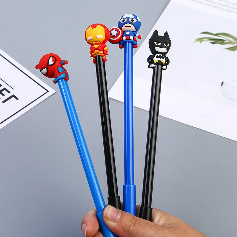 

40 PCs Creative Cartoon Hero Neutral Pen Student Gift Bat Shape Signature Pen Wholesale