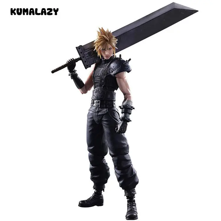 Play Arts Kai Cloud Strife 2 й Final Fantasy Figure Art PA 27 см ПВХ фигурка кукла игрушки детский