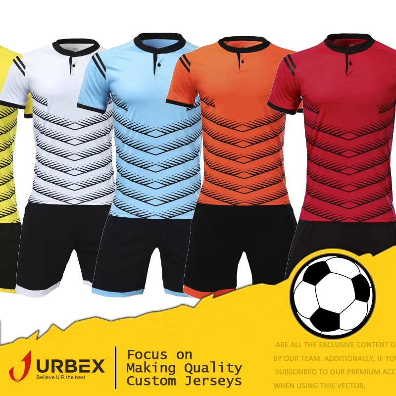 

URBEX Custom Soccer Jerseys Personalize Football Shirt Blank Plain Soccer Set DIY Your Own Team Kit Customize Uniforms YJ1705