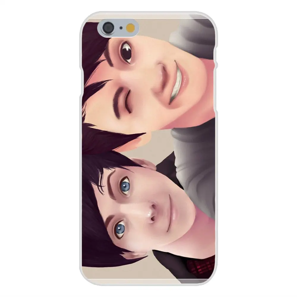 Аниме Дэн и Фил Мягкие TPU кремния Screen Protector для Apple IPhone 4 4S 5 5C SE 6 S 7 s plus 4.7 5.5 |