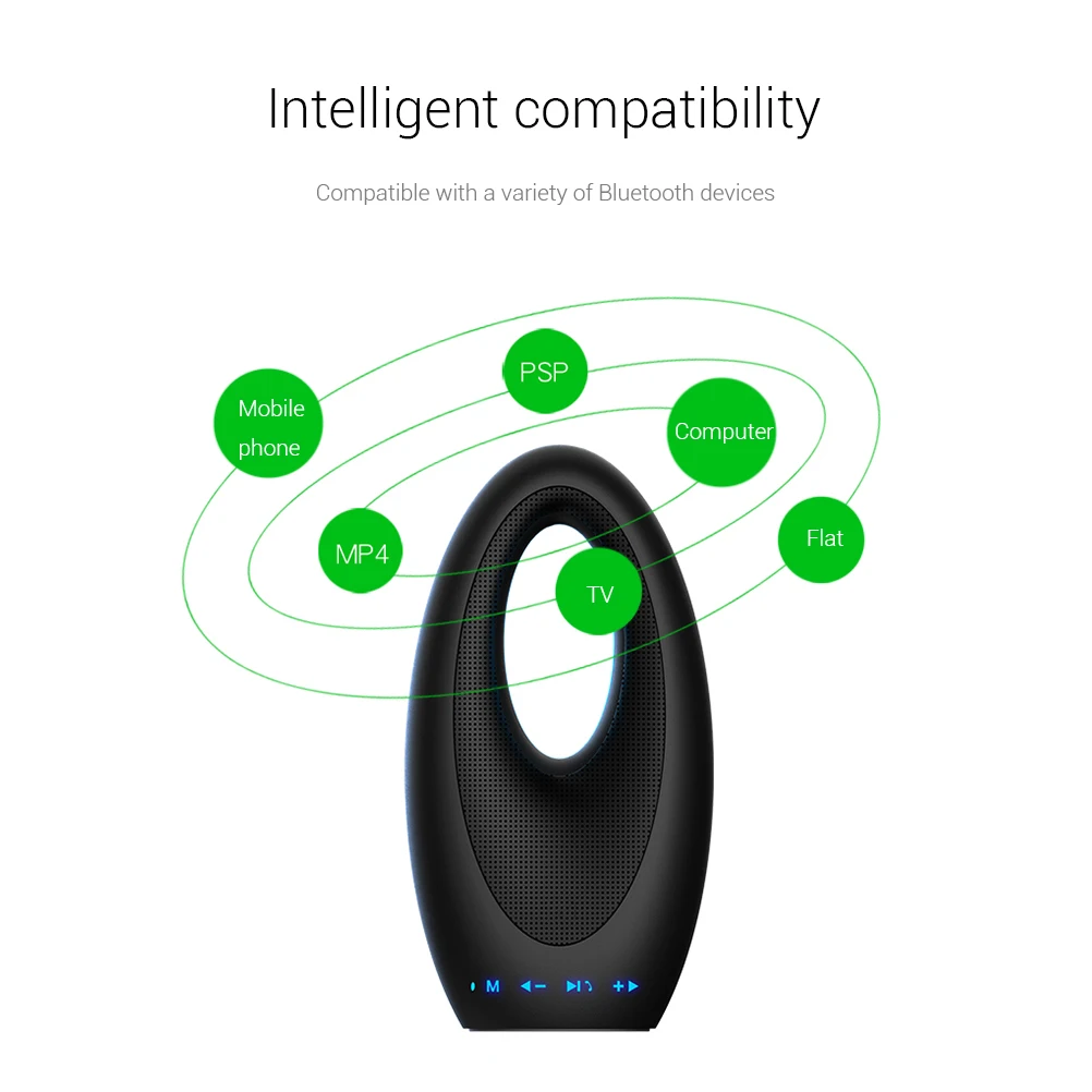 

Sailing Hotel Outdoor Creative Multifunction Bluetooth Wireless Audio TF Card Speaker Mini Portable FM Radio Light Ring Speaker
