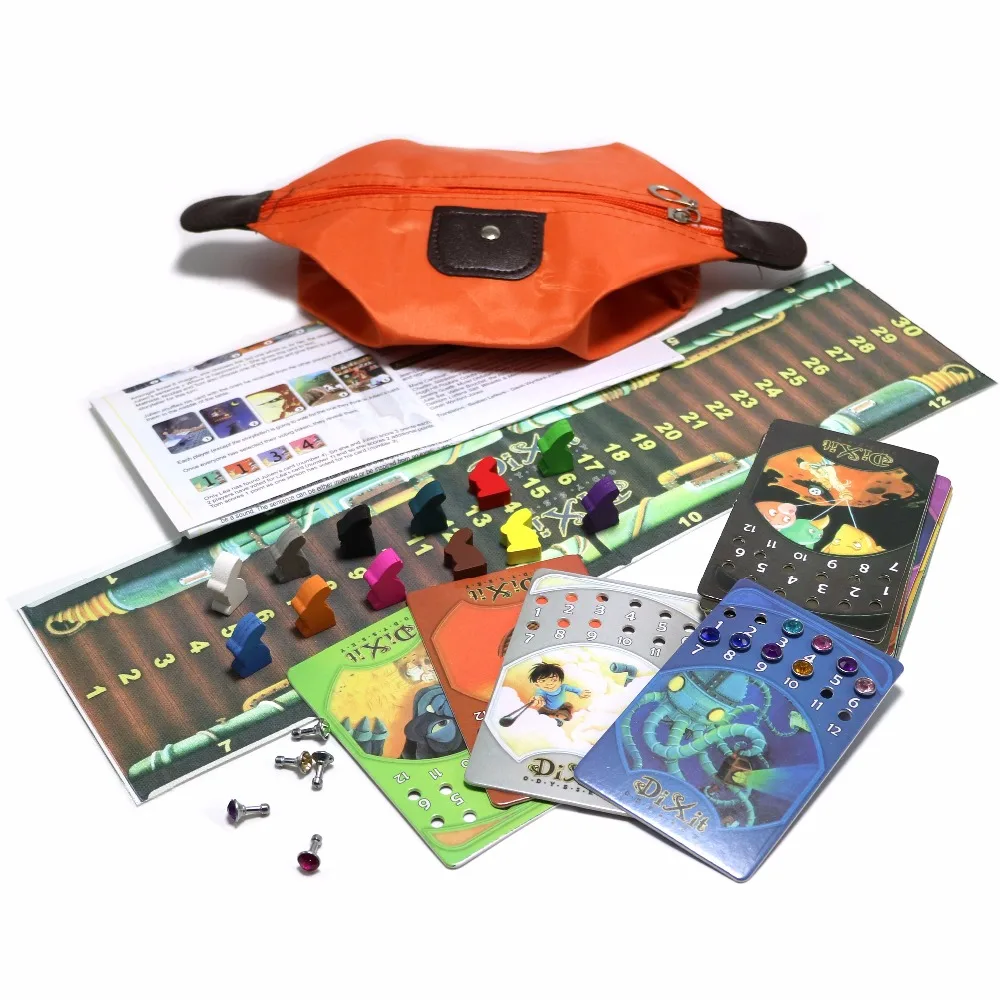 

2019 dixit Accessories for dixit card game for 12 players bunny voting cards pin playing field English Russian rules no cards