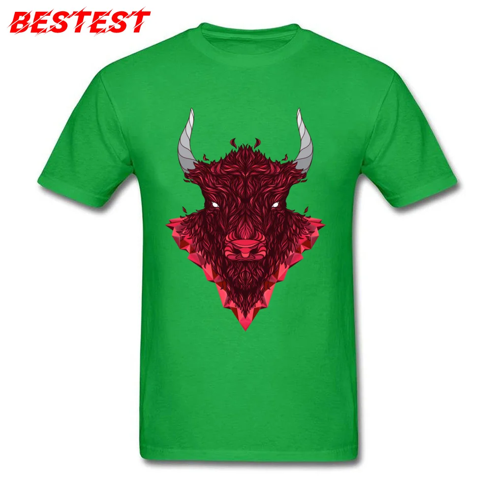 Bull 2 Crew Neck T Shirt Father Day Tees Short Sleeve 2018 New 100% Cotton Europe Tee Shirt Casual Men Wholesale Bull 2 green