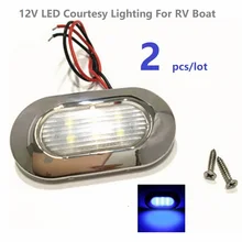2 шт./лот 12 В DC синий светодиодный светильник, водонепроницаемый IP66, садовый акцент, палуба/ступенчатые лампы/RV/Caravan/лодка/яхта/морской светильник ing
