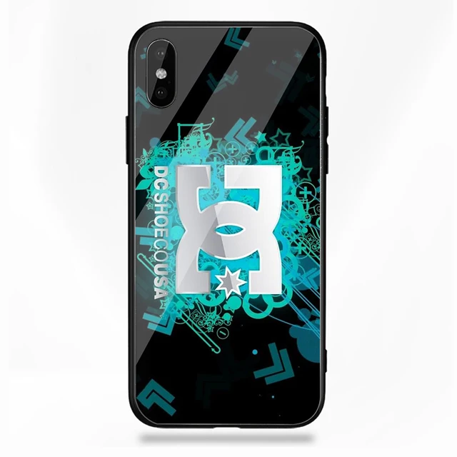 Dc Shoes Logo Luxury toughened glass phone case For iPhone Dc Shoes Logo Luxury toughened glass phone case For iPhone