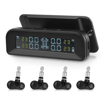 

OllyMurs C260 Tire Pressure Monitoring System Solar TPMS Universal Real-time Tester LCD Screen with 4 Internal Sensors XQ-21
