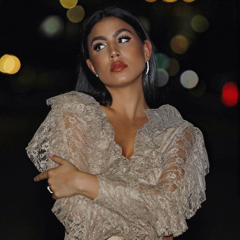 2018 New Arrival Fashion Khaki Black Lace Jumpsuit Sexy Deep V Neck High Split Celebrity Evening Party Jumpsuits Dropshiping 2018 New Arrival Fashion Khaki Black Lace Jumpsuit Sexy Deep V Neck High Split Celebrity Evening Party Jumpsuits Dropshiping