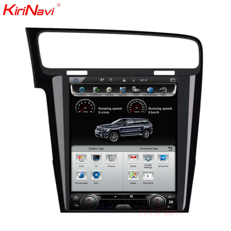 Clearance KiriNavi Vertical Screen Tesla Style Android 7.1 10.4 Car Multimedia DVD Player For VW Golf 7 Radio Navigation 2013 + 2 Clearance KiriNavi Vertical Screen Tesla Style Android 7.1 10.4 Car Multimedia DVD Player For VW Golf 7 Radio Navigation 2013 + 2