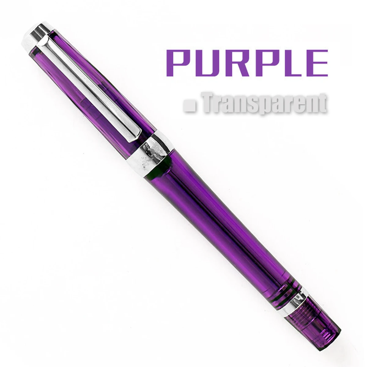 3013 вакуумные перьевая ручка смолы EF 0,38 мм \ F 0,5 мм \ M 0,7 мм чернильная ручка NIB прозрачный/фиолетовый/коричневый
