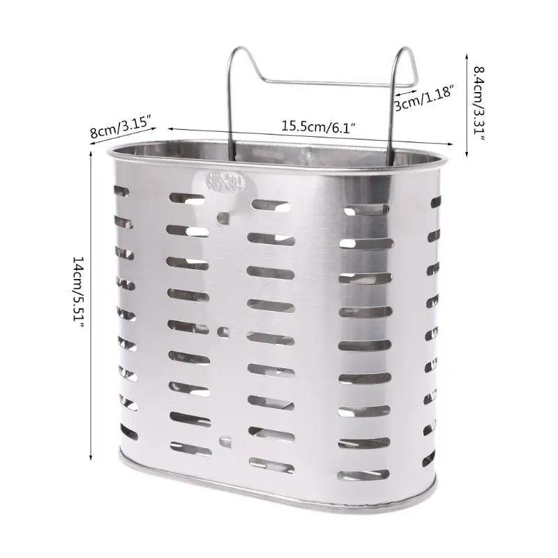 Держатель для столовых приборов из нержавеющей стали, ложка для хранения, вилка, палочки для еды, органайзер, крючок, кухонные инструменты