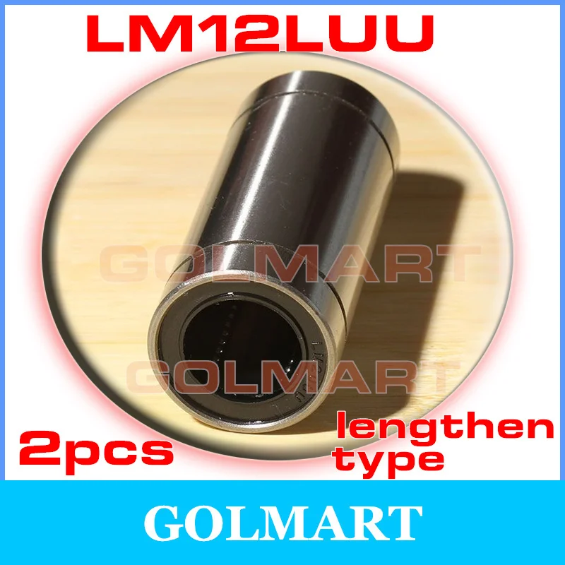 

2pcs LM12LUU LM122157UU Long Type Linear Motion Bearing slide Bushing for CNC DIY lang linear lager Kugellager 12mm shaft rail