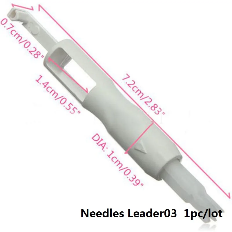 Аксессуары для швейной машины, крестообразные инструменты для шитья, швейная нить, направляющий резец, иглы для прижимания ног, резьбовые ручные вязальные инструменты - Цвет: Needles Leader03
