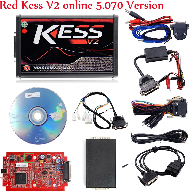 DHL красный Kess V2 HW v5.017 SW v2.47 ЭБУ программист онлайн версия Настоящее Нет Маркер limited kess v2 ЭБУ чип тюнинг инструмент