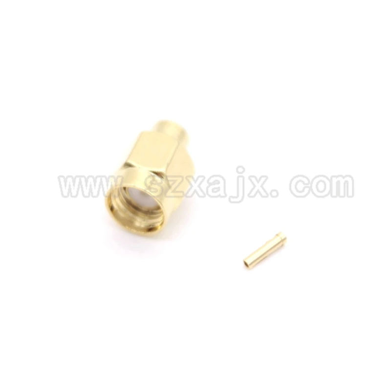 JX 10 шт. РЧ разъем RP-SMA Мужской пайки для RG402 0 141 &quotполужесткие коаксиальный кабель