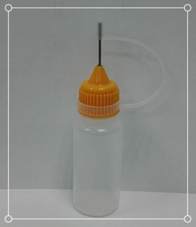 Игольчатая капельница крышка с металлической иглой 10 мл пластиковая бутылка для кальяна 300 шт - Цвет: Цвет: желтый