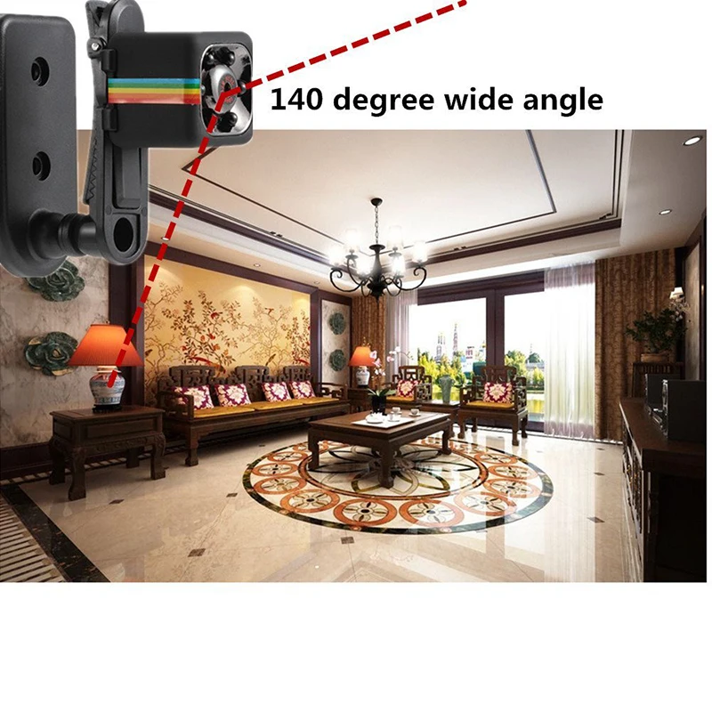 SQ11 Mini Camera 1080P Sport DV Mini Infrared Night Vision Monitor Concealed SQ11 Small Cameras DV Video Recorder Cam Car
