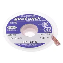2020 nuevo 5 pies 3mm esoldering trenza soldadura removedor mecha CP-3015