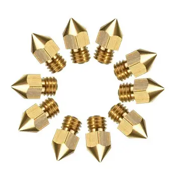 

10PCS 0.4mm MK8 Extruder Nozzle /3D Printer Nozzle for 3D Printer CR-10 CR-10S S4