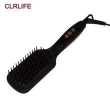 CLRLIFE Профессиональный быстрый выпрямитель для волос щетка ионы расческа для волос Утюг керамический электрический выпрямитель волос кисть, устройства для стилизации