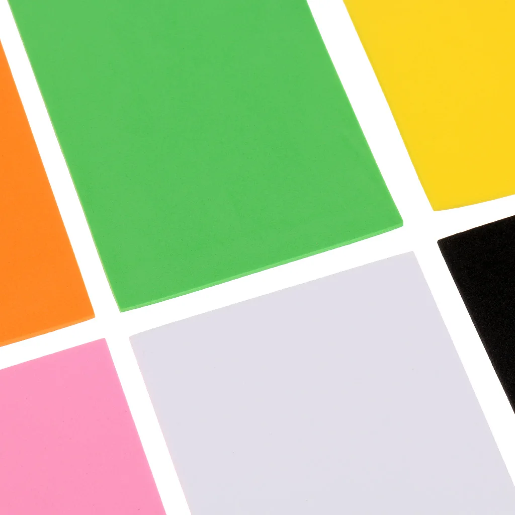 6Pcs 2mm Fly Tying EVA Foam Sheet Fly Tying Materials Crafts for Fly Fishing