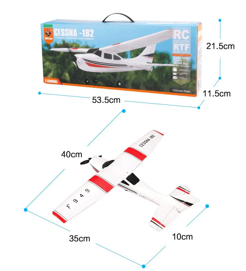 Новейший оригинальный Wltoys F949 2 4G 3Ch RC самолет крыло игрушки мини пульт