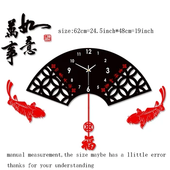 

Vintage Hanging Wall Clock Acrylic Needle Digital 12 Hours Quiet Quartz Large Wall Watch Living Room Decoration Wandklok 50w286