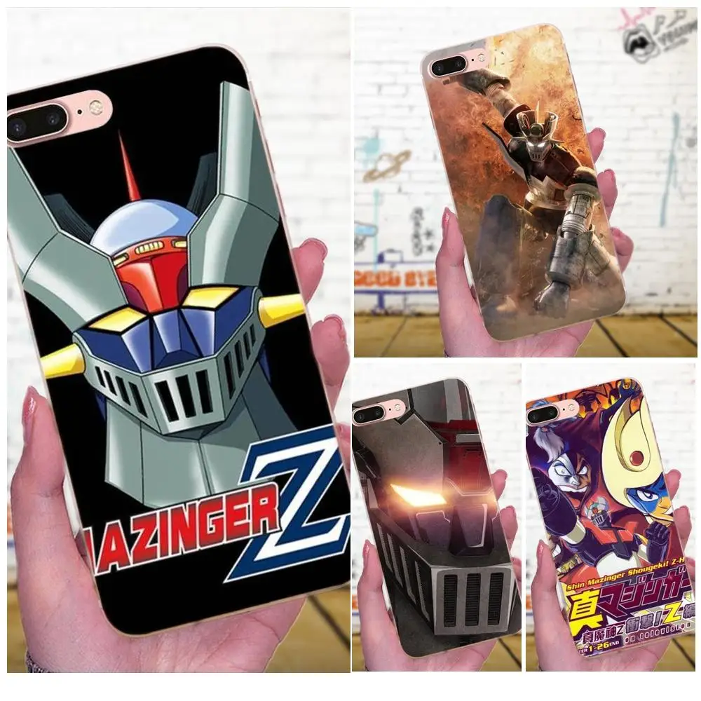 Мультяшный мягкий телефон Mazinger Z для Huawei P7 Honor 4C 5A 5C 5X 6 6A 6X 7 7X 8 9 V8 V10 Y3II Y5II Y6II G8 Play