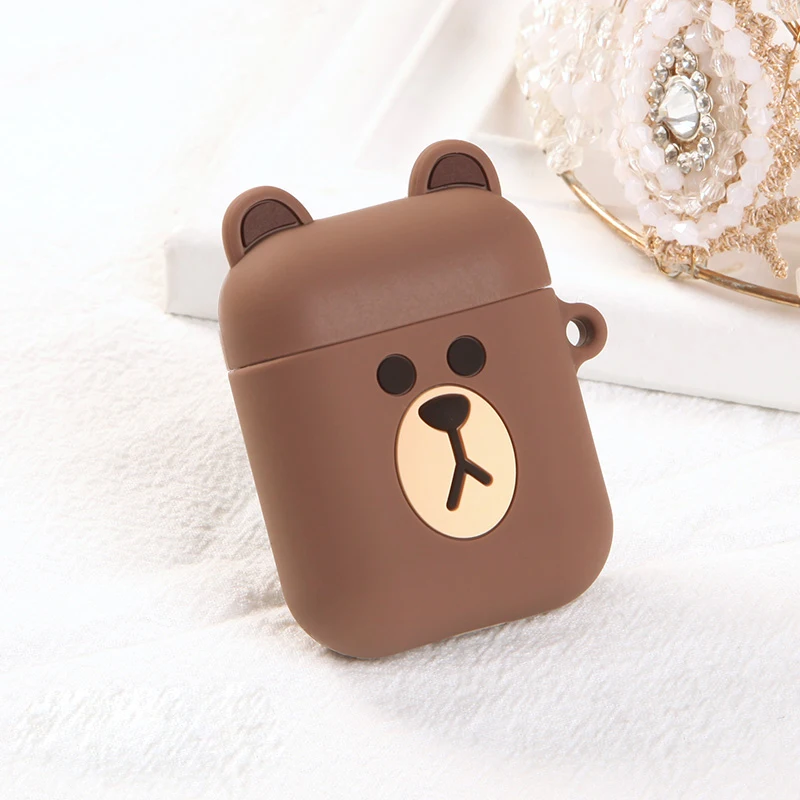 Case For AirPods Bluetooth Wireless Earphone Case For Apple Airpods 2 1 Cartoon Animal Headphone Cover Accessories Charging Box