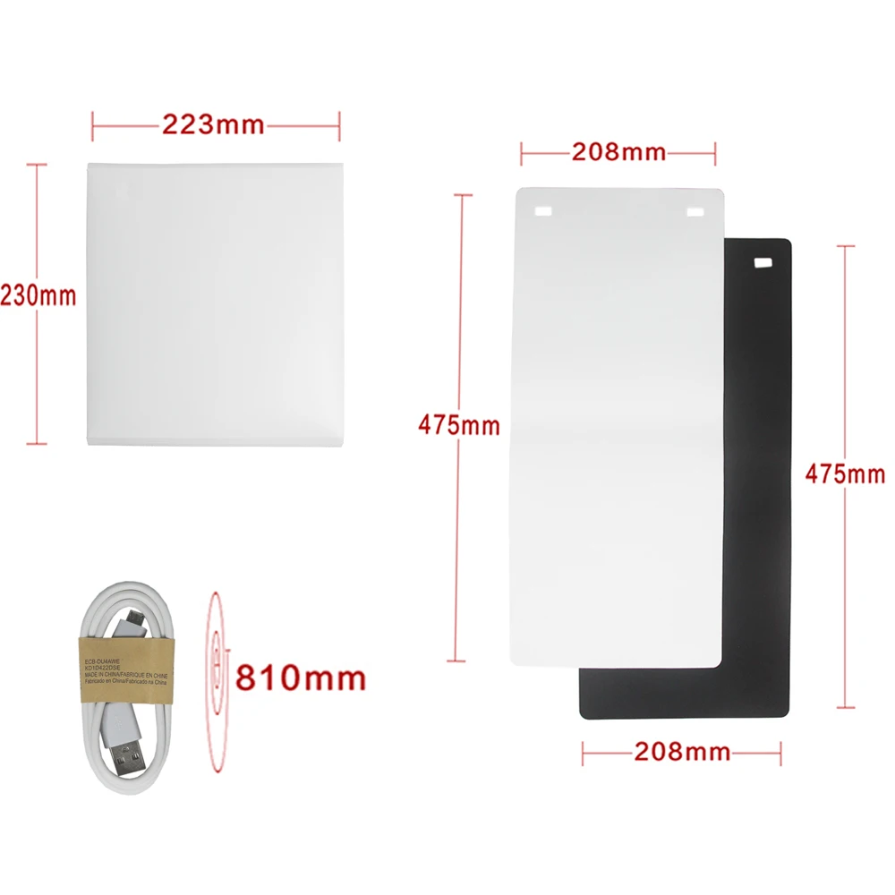 Портативный светодиодный светильник Cadiso складной студийный диффузный софтбокс