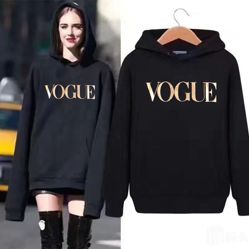  2020 New VOGUE Women Printed pullover Sweatshirt Long Sleeve pullover Hoodies Tops Autumn Winter Fe
