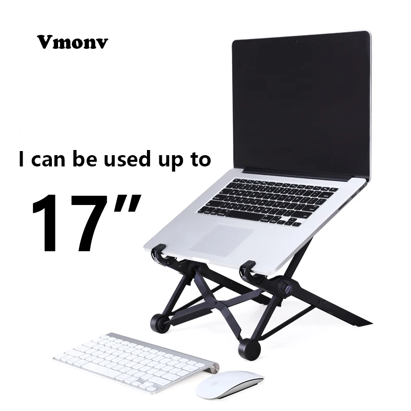 Vmonv Portable Folding Laptop Stand Holder for Lenovo Dell Acer Macbook Height Adjustable Tablet Notebook Cooling Lapdesk Stand Vmonv Portable Folding Laptop Stand Holder for Lenovo Dell Acer Macbook Height Adjustable Tablet Notebook Cooling Lapdesk Stand