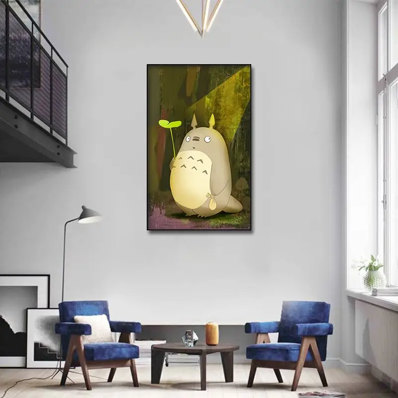 My Neighbor Totoro плакат в стиле аниме фильм картины маслом настенное искусство Картина