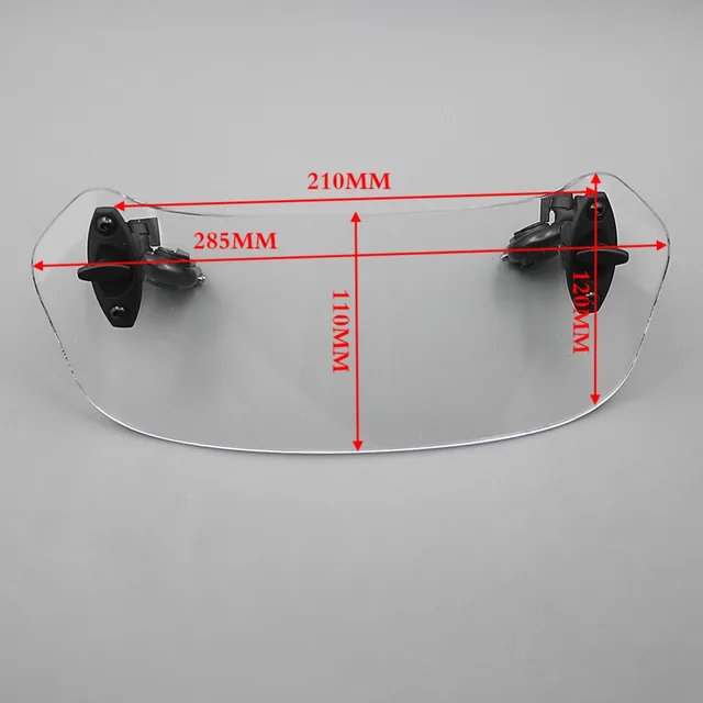 US $20.03 Universal Adjustable Screen Clear Smoke Extension Windscreen Windshield Spoiler Air Deflector for S