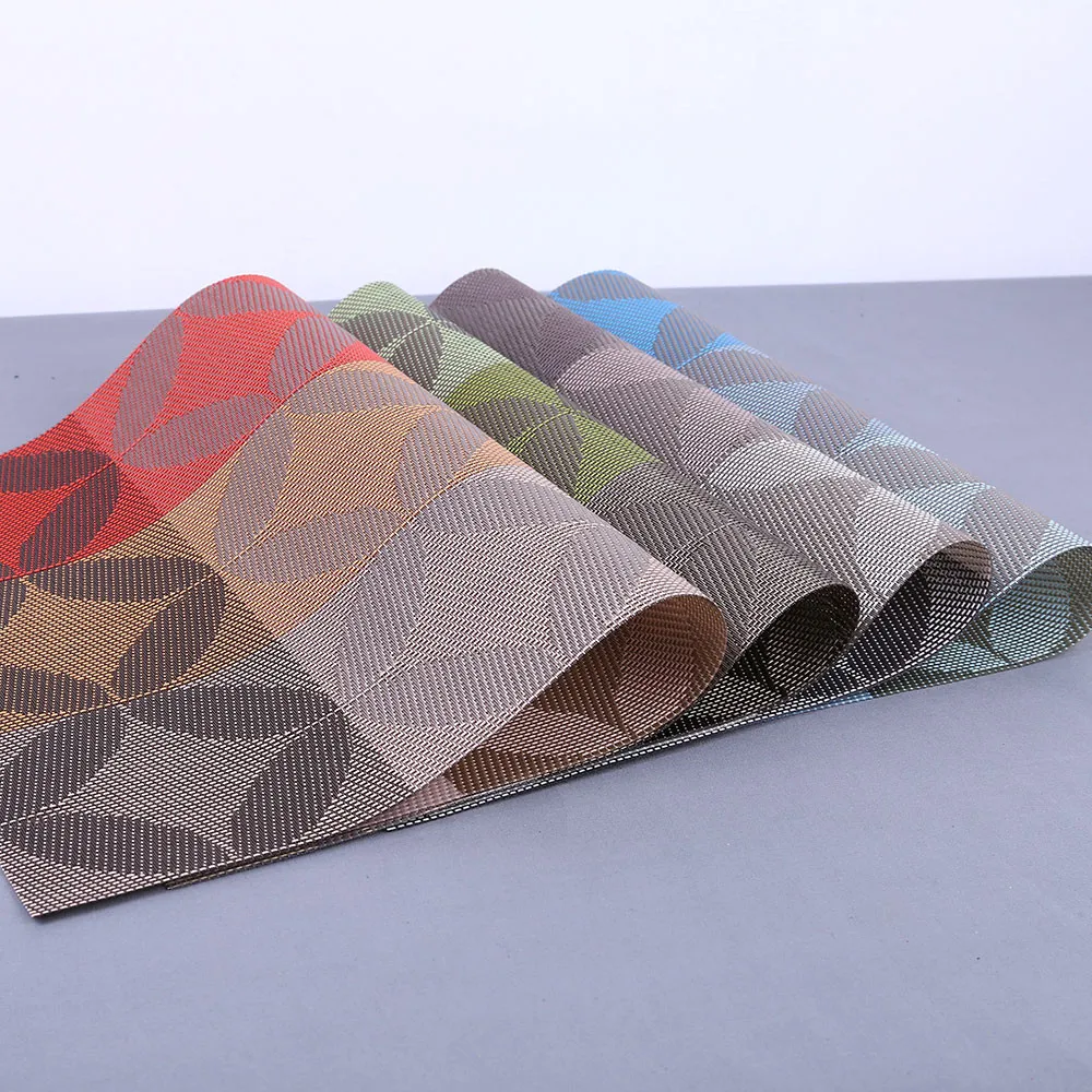 Fashion Pattern Placemat Compatible Crossweave Insulation Washable Table Mat manteles individuales A718 | Дом и сад