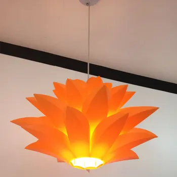 

flowers lamp pendant light material of PVC 58CM lotus shape DIY lampshade bedroom/shops droplight hanging light fixture