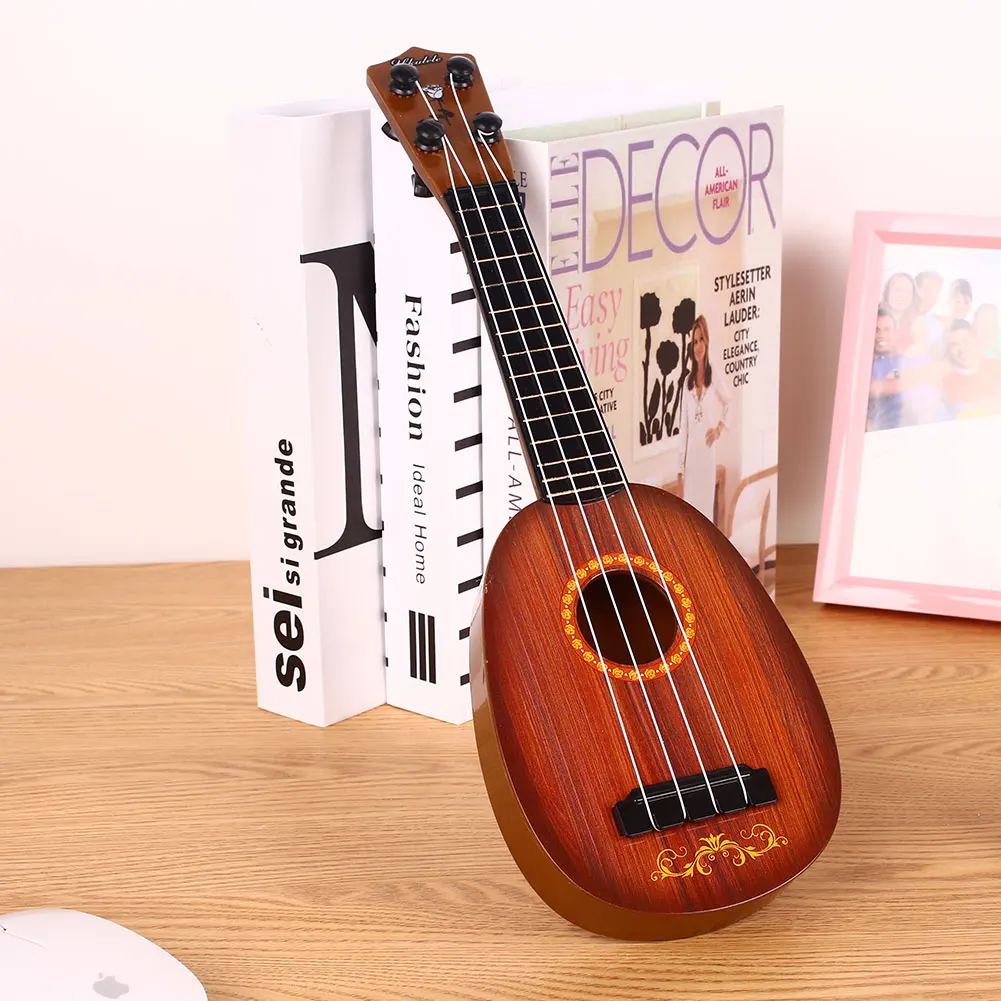 41 см деревянные Ukelele гитарные игрушки Детские 4 струнные акустические Ukelele гитарные ra разработка моделирование Подарочный инструмент